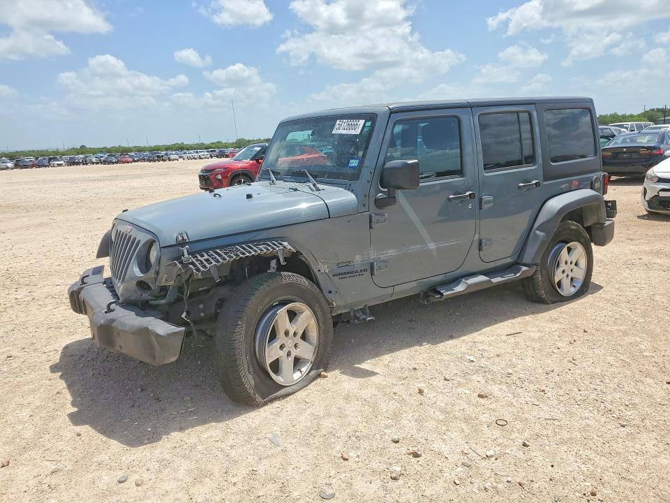 2015 Jeep Wrangler / VIN 1C4BJWDG7FL626295 COPART salvage auction — FRONT END, Tx - Salvage Vehicle Title, sold $3,600 on 2026-07-02 (photo 1)