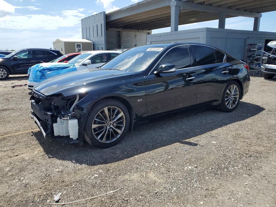 2019 Infiniti VIN JN1EV7AP2KM514538 COPART salvage auction — FRONT END, Fl - Cert Of Title Slvg Rebuildable, sold $1,750 on 2026-07-30 (photo 1)