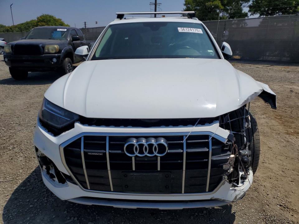 2021 Audi Q5 VIN WA1BAAFY9M2019448 COPART salvage auction — FRONT END, CA - SALVAGE CERTIFICATE, sold $9,200 on 2026-07-24 (photo 5)