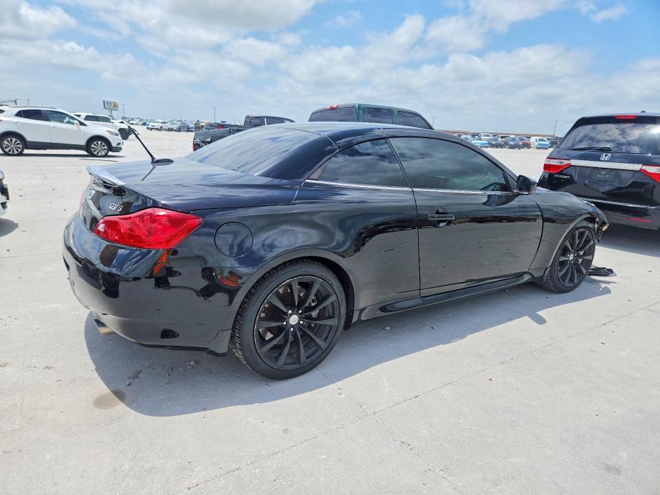2009 Infiniti G VIN JNKCV66E79M724907 COPART salvage auction — FRONT END, Tx - Salvage Vehicle Title, sold $2,600 on 2026-07-17 (photo 3)