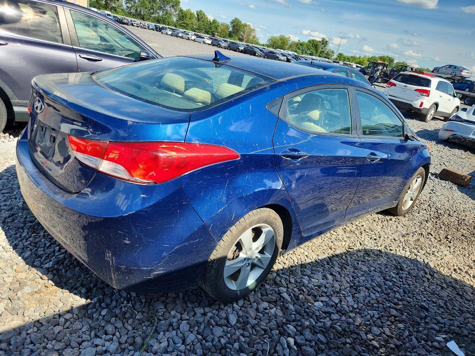 2013 Hyundai VIN KMHDH4AE5DU491252 COPART salvage auction — FRONT END, Il - Salvage Certificate, sold $725 on 2026-07-27 (photo 3)