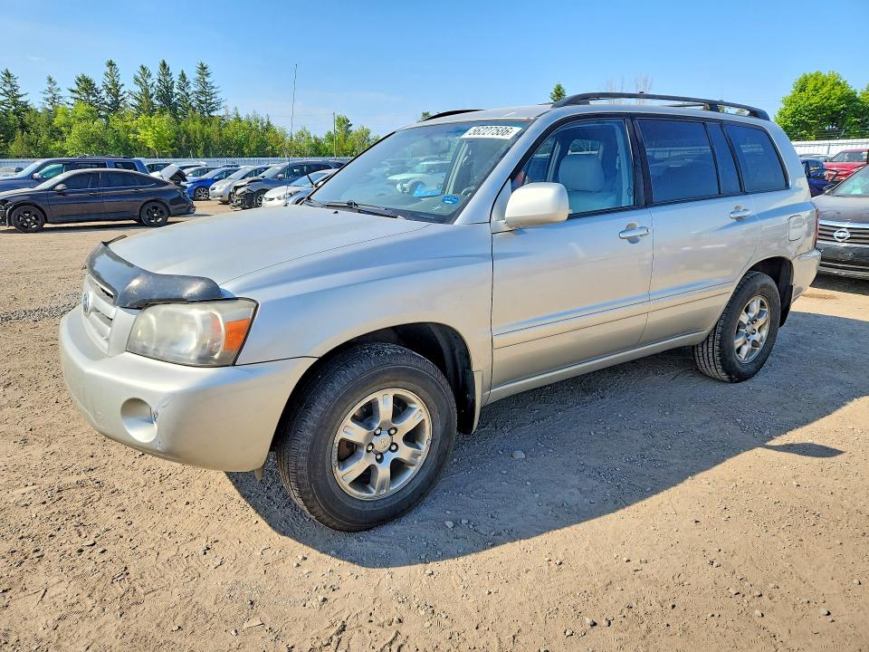 2006 Toyota Highlander VIN JTEEP21AX60138119 COPART salvage auction — REAR END, On - Permit No Brand - Unfit, sold $625 on 2026-07-28 (photo 1)