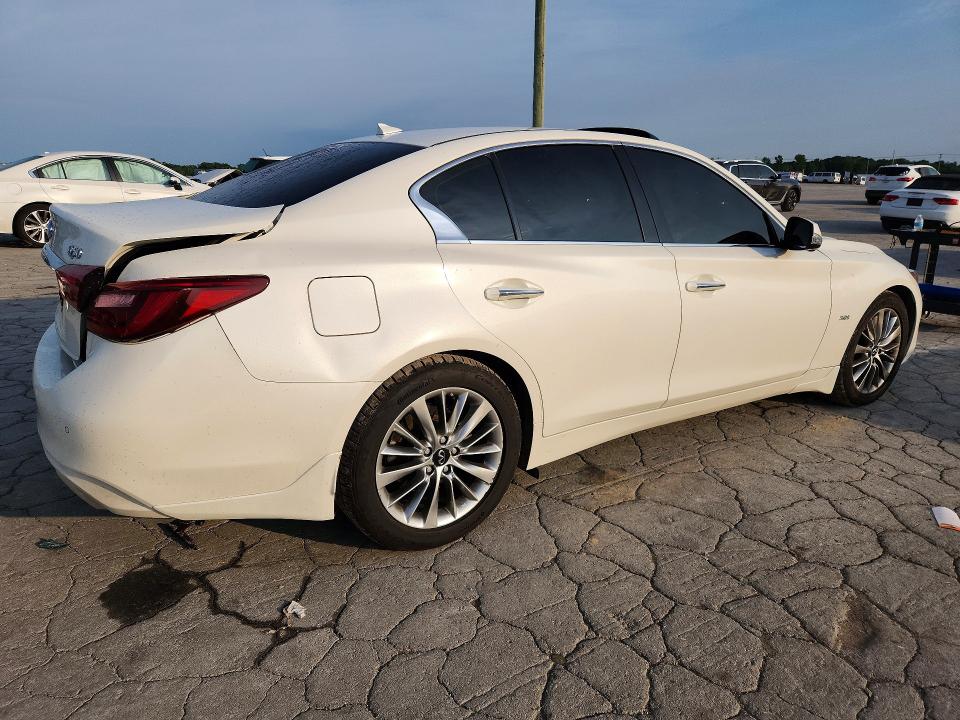 2020 Infiniti Q50 VIN JN1EV7AR3LM251303 COPART salvage auction — REAR END, Id - Salvage Certificate Of Title, sold $8,000 on 2026-08-17 (photo 3)