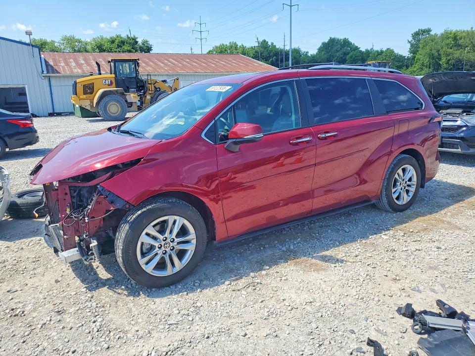 2024 Toyota Sienna VIN 5TDZSKFC2RS122528 COPART salvage auction — FRONT END, Oh - Cert Of Title-Salvage, sold $19,500 on 2026-07-31 (photo 1)