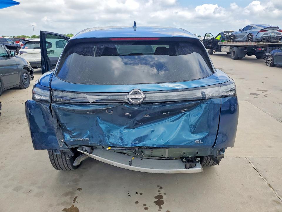 2025 Nissan Murano VIN 5N1AZ3CS0SC132908 COPART salvage auction — FRONT END, TX - SALVAGE VEHICLE TITLE (P), sold $9,900 on 2026-07-16 (photo 6)