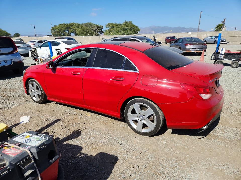 2015 Mercedes-benz Cla-klasse VIN WDDSJ4EB5FN172646 COPART salvage auction — MINOR DENT/SCRATCHES, Tx - Dis/Dlr/Exp Only Clean Title (P), sold $1,250 on 2026-07-21 (photo 2)