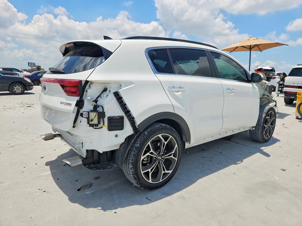 2022 Kia Sportage VIN KNDPR3A63N7989872 COPART salvage auction — FRONT END, Tx - Salvage Vehicle Title, sold $5,500 on 2026-07-24 (photo 3)