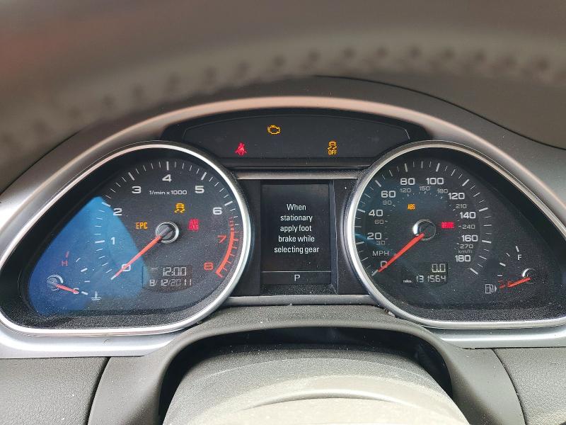 2012 Audi Q7 VIN WA1LGBFE7CD009518 COPART salvage auction — MECHANICAL, Nc - Dealer Only Clean Title, sold $775 on 2026-07-16 (photo 9)