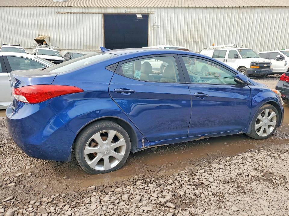 2013 Hyundai Elantra VIN KMHDH4AEXDU520941 COPART salvage auction — VANDALISM, Pa - Certificate Of Salvage, sold $825 on 2026-07-27 (photo 3)