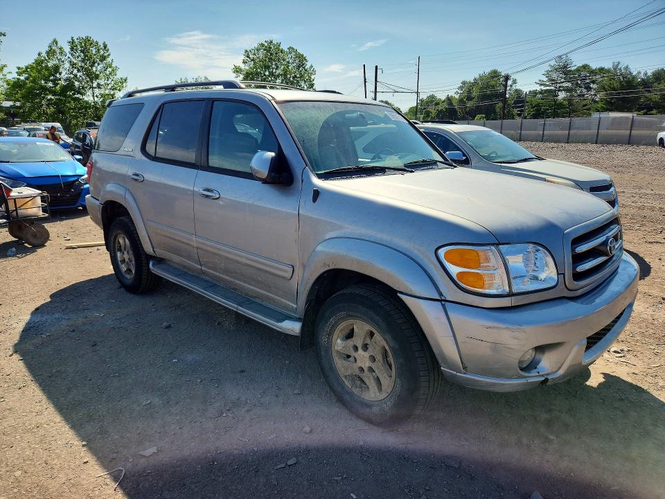 2001 Toyota Sequoia VIN 5TDBT48A21S001590 COPART salvage auction — FRONT END, Pa - Certificate Of Salvage, sold $800 on 2026-07-22 (photo 4)