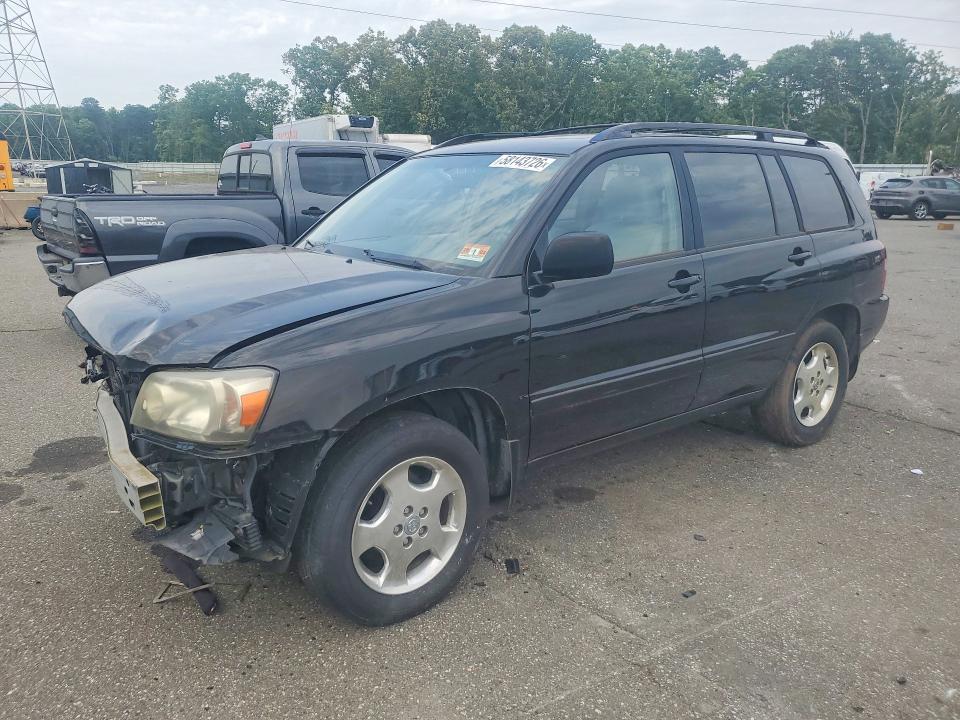 2006 Toyota Highlander VIN JTEEP21A560149741 COPART salvage auction — FRONT END, NJ - CERTIFICATE OF TITLE, sold $750 on 2026-07-28 (photo 1)