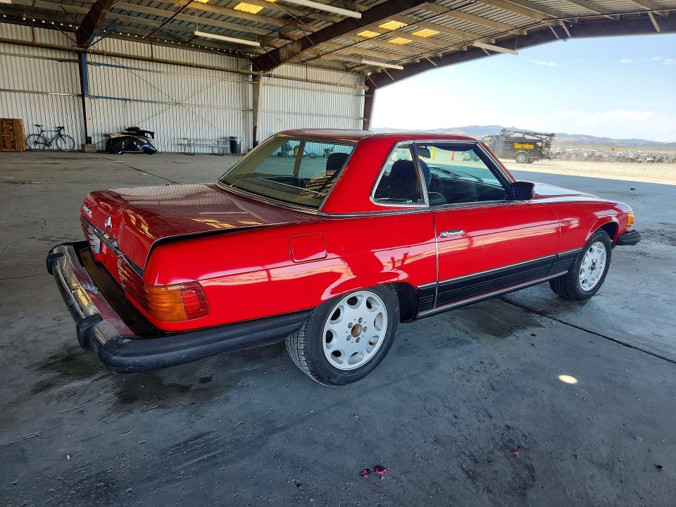1982 Mercedes-benz 190 VIN WDBBA45A5CB015020 COPART salvage auction — REAR END, CA - SALVAGE CERTIFICATE, sold $2,900 on 2026-07-13 (photo 3)