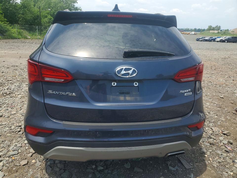2018 Hyundai Santa fe VIN 5XYZUDLBXJG522405 COPART salvage auction — MECHANICAL, Ny - Certificate Of Title, sold $4,000 on 2026-07-23 (photo 6)