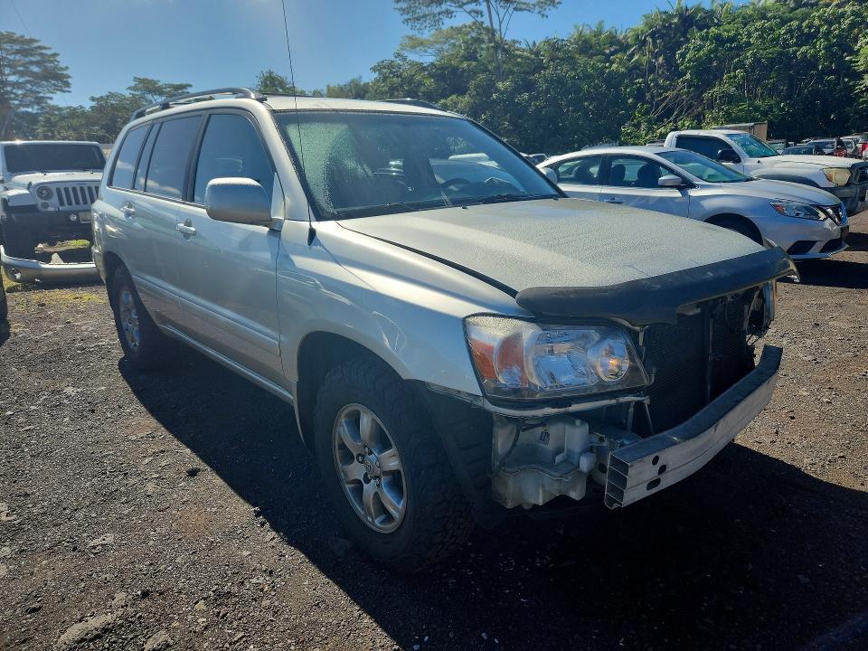 2006 Toyota Highlander VIN JTEGD21A060135540 COPART salvage auction — FRONT END, HI - CERTIFICATE OF SALVAGE, sold $2 on 2026-07-13 (photo 4)