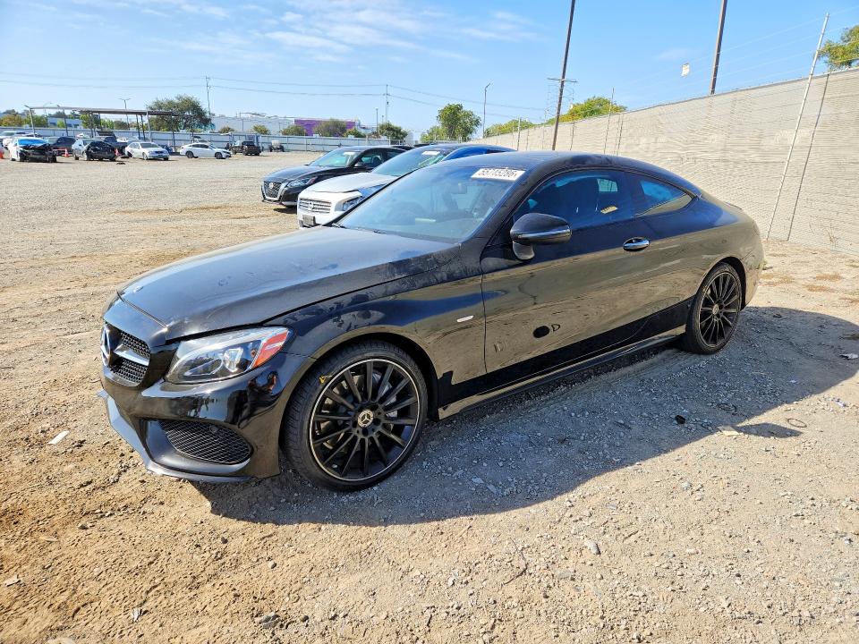 2018 Mercedes-benz C-klasse VIN WDDWJ4JB8JF659673 COPART salvage auction — FRONT END, Ca - Salvage Certificate, sold $7,900 on 2026-07-24 (photo 1)