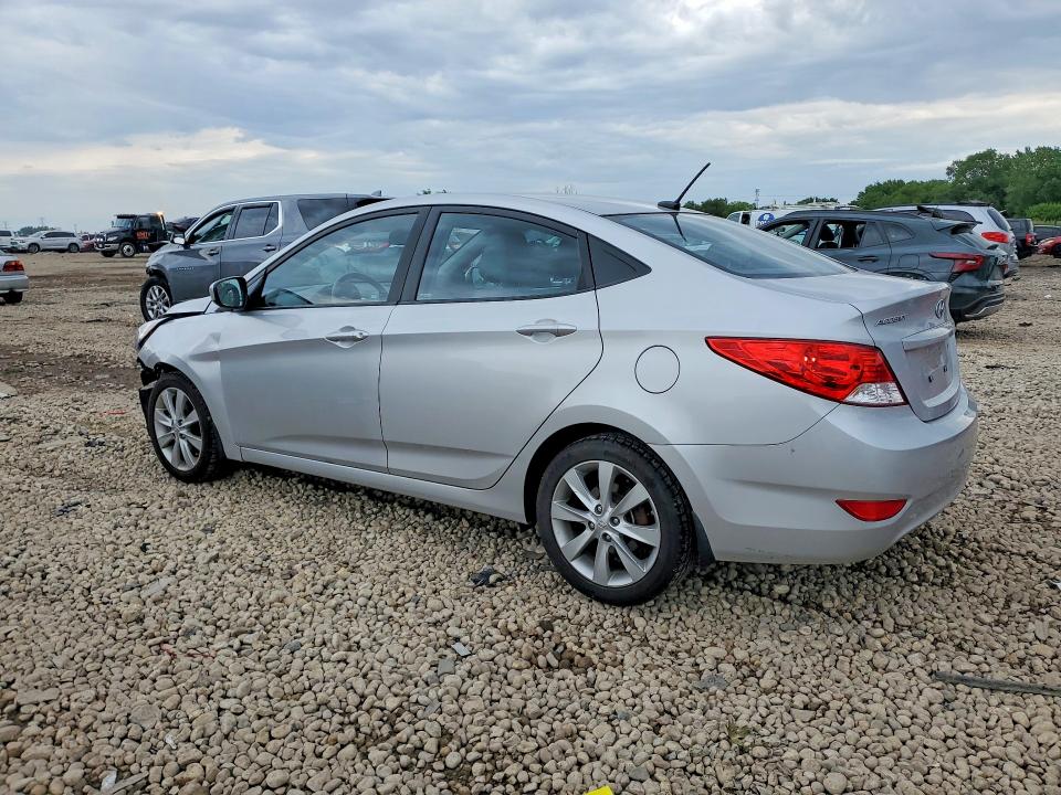 2013 Hyundai Accent VIN KMHCU4AE3DU444289 COPART salvage auction — FRONT END, Il - Salvage Certificate, sold $250 on 2026-07-29 (photo 2)