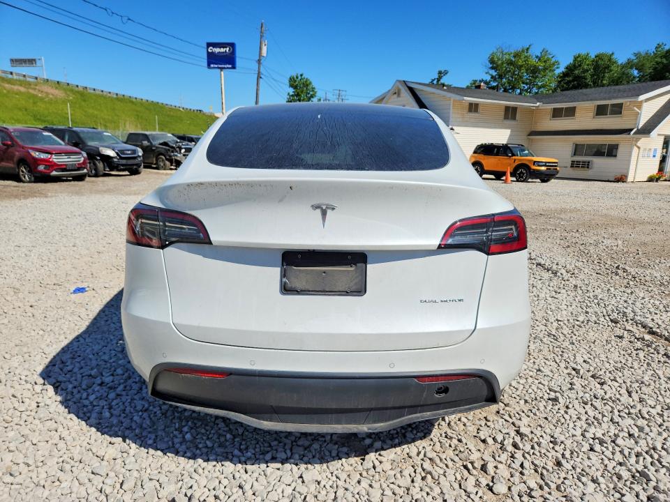 2021 Tesla Model y VIN 5YJYGDEE1MF247951 COPART salvage auction — HAIL, Oh - Cert Of Title-Salvage, sold $13,600 on 2026-07-08 (photo 6)