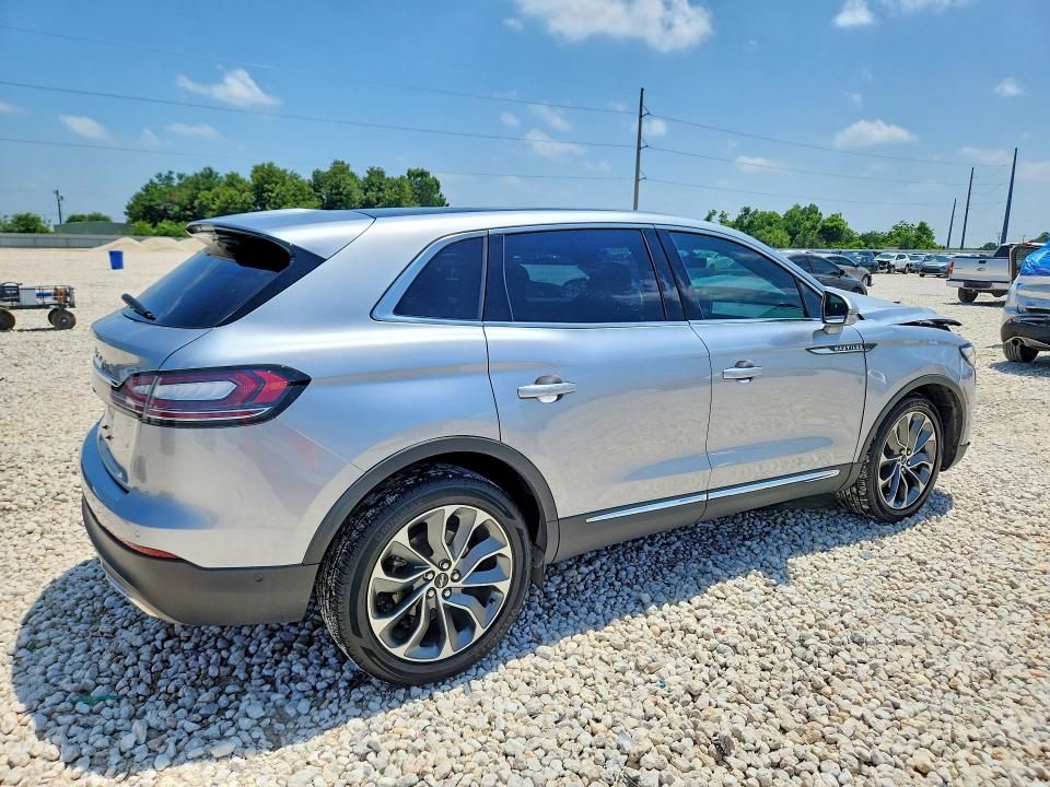 2022 Lincoln Nautilus VIN 2LMPJ6K93NBL00132 COPART salvage auction — FRONT END, Tx - Salvage Vehicle Title, sold $4,500 on 2026-07-02 (photo 3)