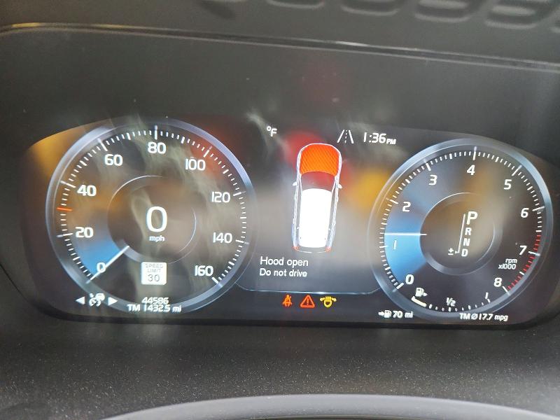 2019 Volvo VIN YV4A22PL1K1496365 COPART salvage auction — FRONT END, Md - Cert Of Salvage < 75% Damage, sold $8,500 on 2026-08-07 (photo 9)