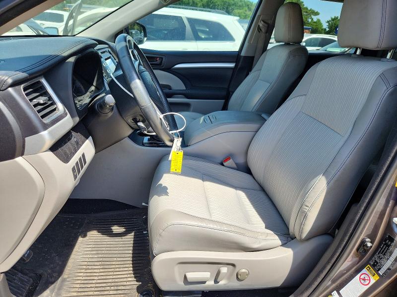 2015 Toyota Highlander VIN 5TDBKRFHXFS088291 COPART salvage auction — REAR END, Va - Certificate Of Title, sold $6,500 on 2026-07-14 (photo 7)