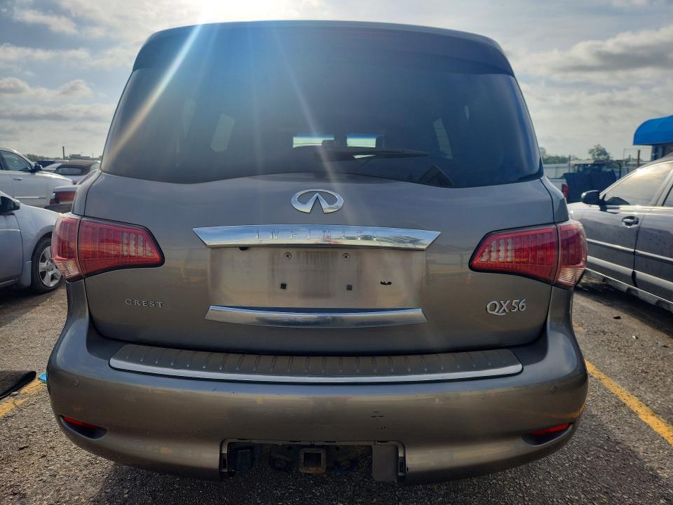 2013 Infiniti Qx56 VIN JN8AZ2NFXD9531411 COPART salvage auction — WATER/FLOOD, Ks - Certificate Of Title, sold $900 on 2026-07-22 (photo 6)