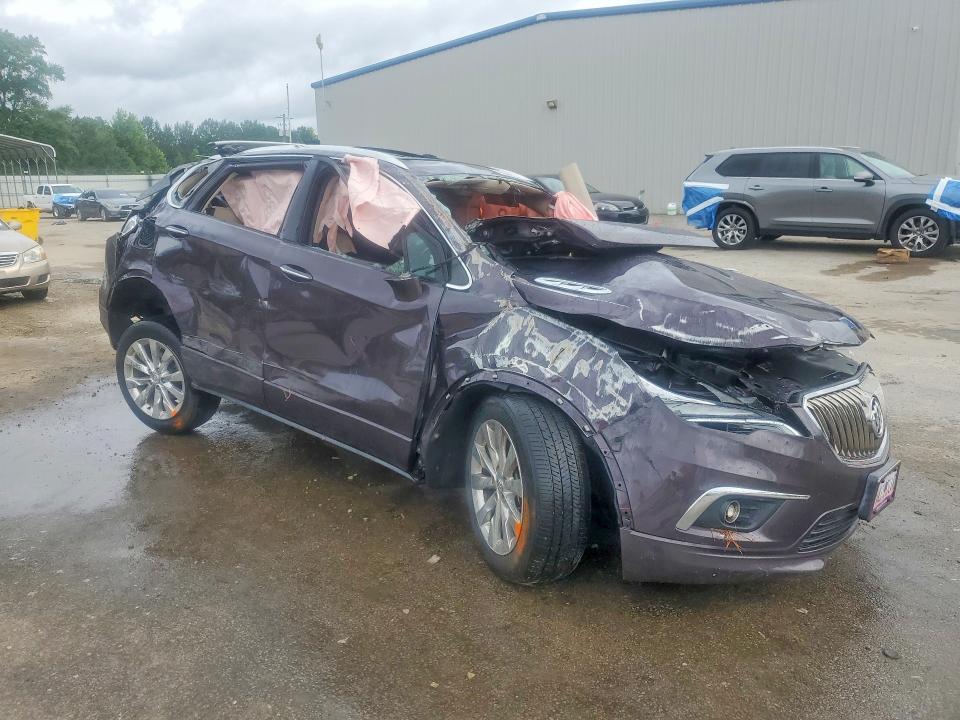 2018 Buick Envision VIN LRBFX1SAXJD059180 COPART salvage auction — ROLLOVER, Sc - Non-Reb & Rem Salvage Title, sold $275 on 2026-07-27 (photo 4)
