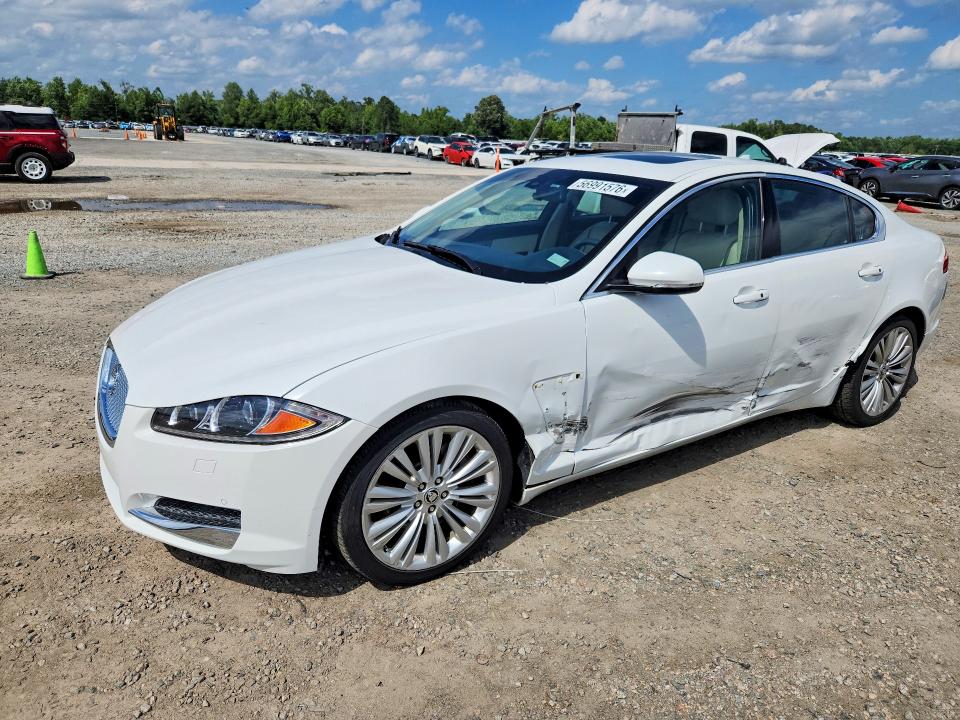 2013 Jaguar Xf VIN SAJWA0E78D8S68090 COPART salvage auction — SIDE, NC - SALVAGE CERTIFICATE OF TITLE, sold $2,700 on 2026-07-27 (photo 1)