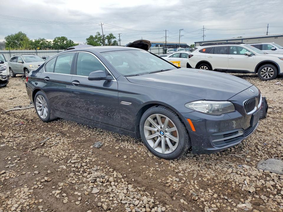 2014 BMW 5er VIN WBA5B3C58ED537379 COPART salvage auction — MECHANICAL, Il - Certificate Of Title, sold $3,100 on 2026-07-08 (photo 4)