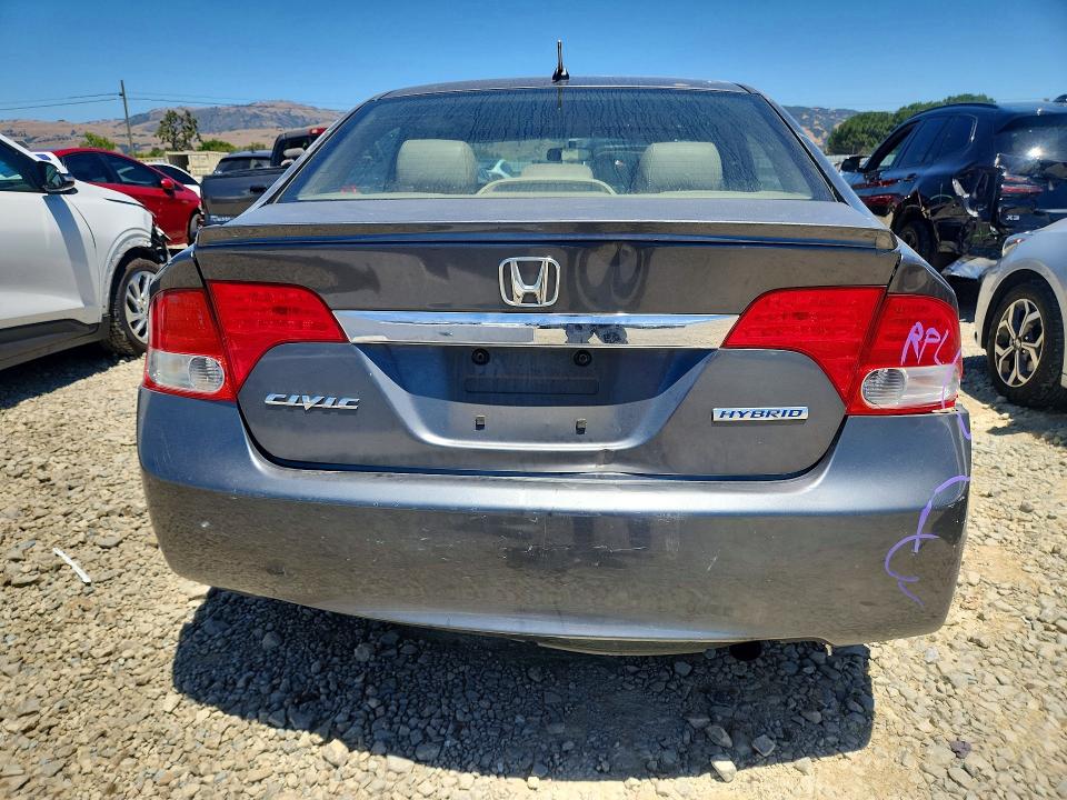 2009 Honda Civic hybrid VIN JHMFA36239S003413 COPART salvage auction — SIDE, Ca - Salvage Certificate, sold $500 on 2026-07-07 (photo 6)