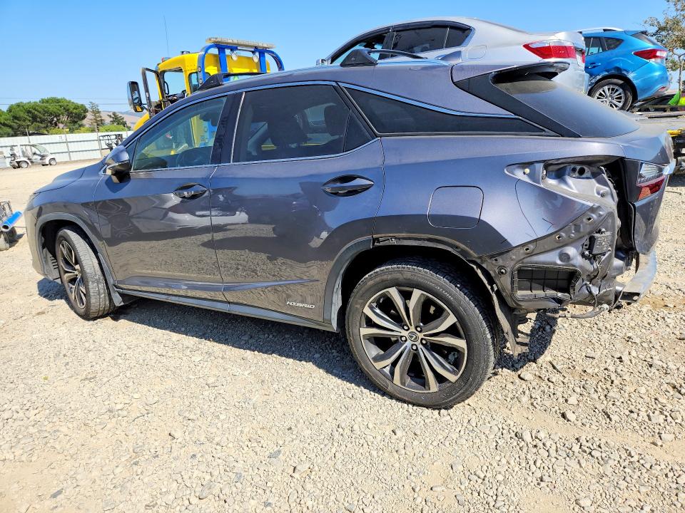 2020 Lexus Rx 450h VIN 2T2HGMDAXLC052590 COPART salvage auction — REAR END, Ca - Salvage Certificate, sold $9,900 on 2026-07-23 (photo 2)