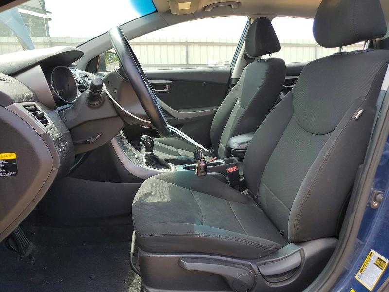 2015 Hyundai Elantra VIN KMHDH4AE2FU298169 COPART salvage auction — FRONT END, Va - Cert Of Title - Salvage, sold $700 on 2026-07-10 (photo 7)
