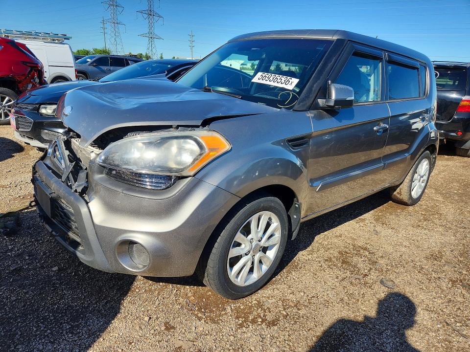 2013 Kia Soul VIN KNDJT2A61D7603191 COPART salvage auction — FRONT END, Il - Salvage Certificate, sold $450 on 2026-07-14 (photo 1)