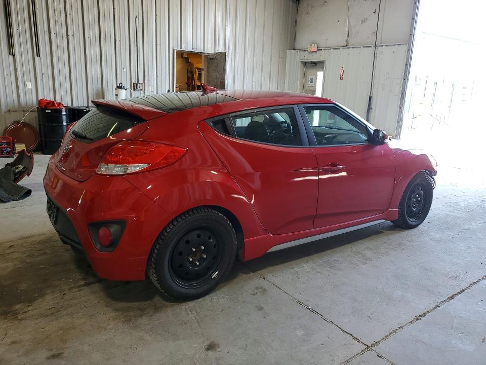 2015 Hyundai Veloster VIN KMHTC6AEXFU230692 COPART salvage auction — FRONT END, Ny - Mv-907A Salvage Certificate, sold $500 on 2026-07-13 (photo 3)
