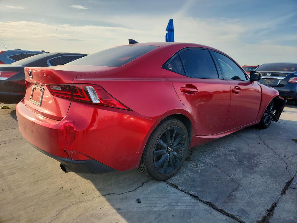2014 Lexus Is VIN JTHBF1D24E5034833 COPART salvage auction — FRONT END, TX - SALVAGE VEHICLE TITLE (P), sold $3,500 on 2026-07-20 (photo 3)