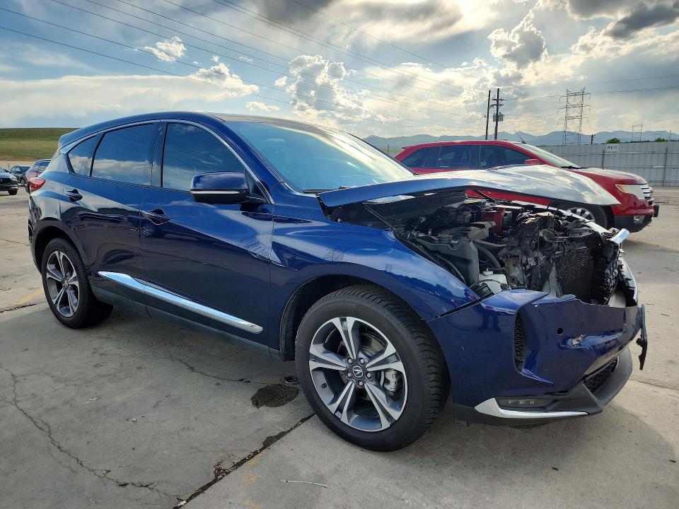 2022 Acura Rdx VIN 5J8TC2H78NL007822 COPART salvage auction — FRONT END, Co - Public - Salvage Title, sold $7,100 on 2026-07-27 (photo 4)