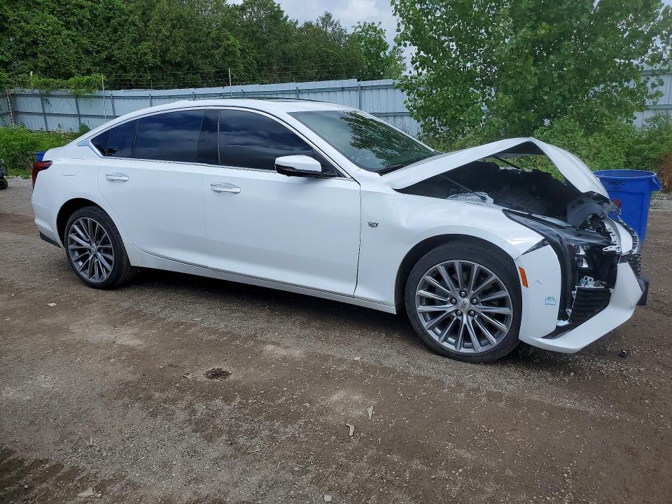 2025 Cadillac Ct5 VIN 1G6DS5RK0S0107729 COPART salvage auction — FRONT END, ON - PERMIT SALVAGE, sold $7,500 on 2026-07-28 (photo 4)