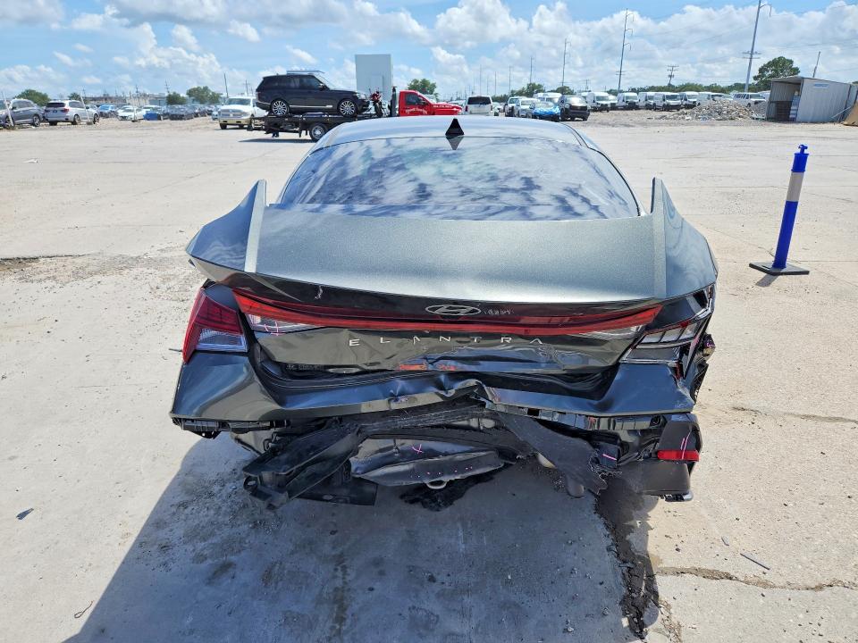 2024 Hyundai Elantra VIN KMHLS4DG2RU786424 COPART salvage auction — REAR END, La - Cert Of Title-Salvage, sold $4,300 on 2026-07-29 (photo 6)