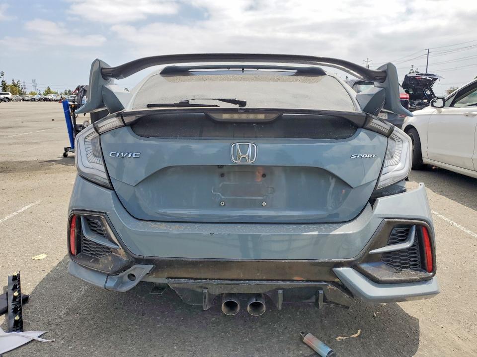 2021 Honda Civic VIN SHHFK7H44MU427014 COPART salvage auction — FRONT END, Ca - Salvage Certificate, sold $5,800 on 2026-07-16 (photo 6)