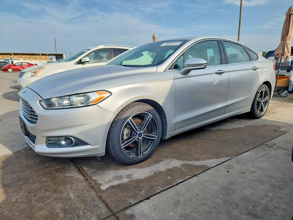2014 Ford Fusion VIN 1FA6P0HD7E5379270 COPART salvage auction — SIDE, Tx - Salvage Vehicle Title, sold $1,250 on 2026-07-09 (photo 1)