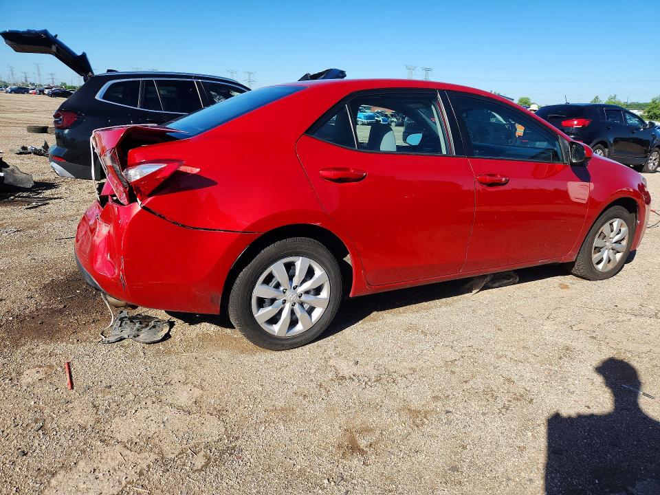 2015 Toyota VIN 5YFBURHE9FP211326 COPART salvage auction — REAR END, Il - Salvage Certificate, sold $2,100 on 2026-07-14 (photo 3)