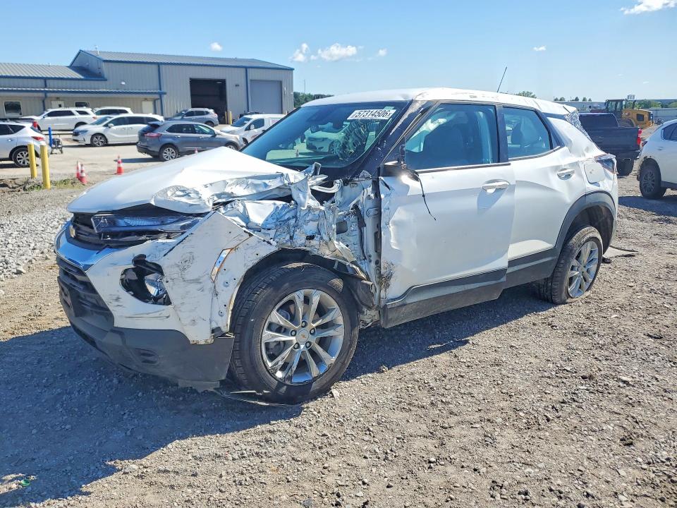 2022 Chevrolet Trailblazer VIN KL79MMS28NB104987 COPART salvage auction — FRONT END, Ky - Cert Of Title-Salvage, sold $1,600 on 2026-07-09 (photo 1)