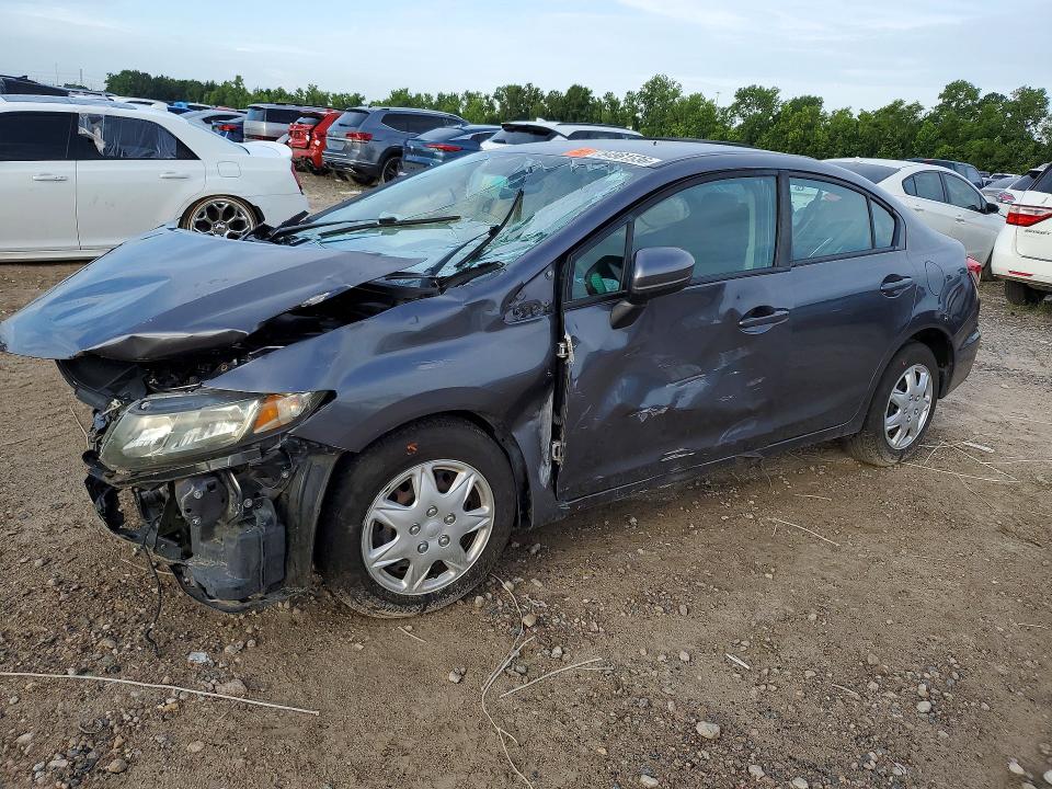 2015 Honda Civic VIN 19XFB2F54FE286812 COPART salvage auction — ALL OVER, Tx - Salvage Vehicle Title, sold $500 on 2026-07-10 (photo 1)