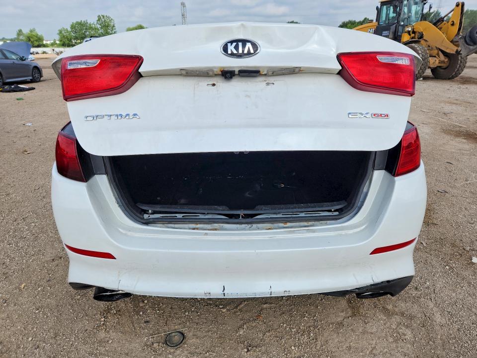 2015 Kia Optima VIN 5XXGN4A76FG478689 COPART salvage auction — REAR END, Il - Salvage Certificate, sold $250 on 2026-07-30 (photo 6)