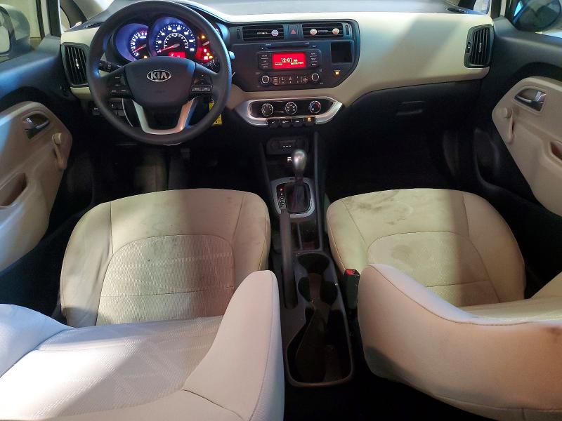 2013 Kia Rio VIN KNADM5A3XD6301080 COPART salvage auction — MECHANICAL, Pa - Cert Of Title, sold $1,000 on 2026-07-23 (photo 8)