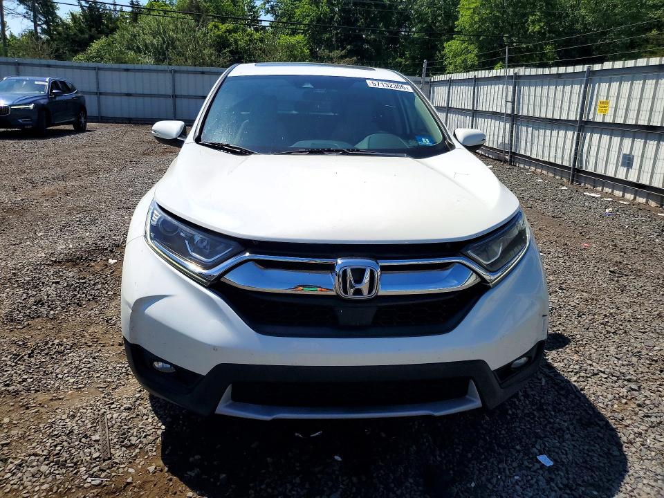 2018 Honda Cr-v VIN 2HKRW2H57JH675544 COPART salvage auction — REAR END, Nj - Cert Of Title-Salvage, sold $8,100 on 2026-07-31 (photo 5)