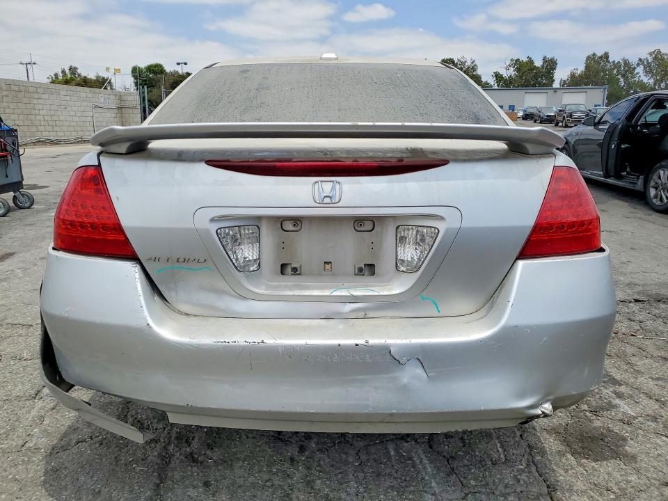 2006 Honda Accord VIN 1HGCM56806A169970 COPART salvage auction — REAR END, Ca - Salvage Certificate, sold $600 on 2026-07-09 (photo 6)