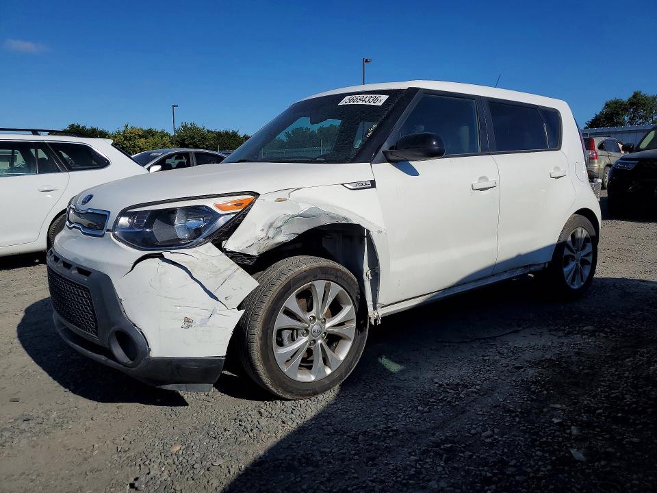 2015 Kia Soul VIN KNDJP3A58F7163779 COPART salvage auction — FRONT END, Ca - Salvage Certificate, sold $1,500 on 2026-07-07 (photo 1)