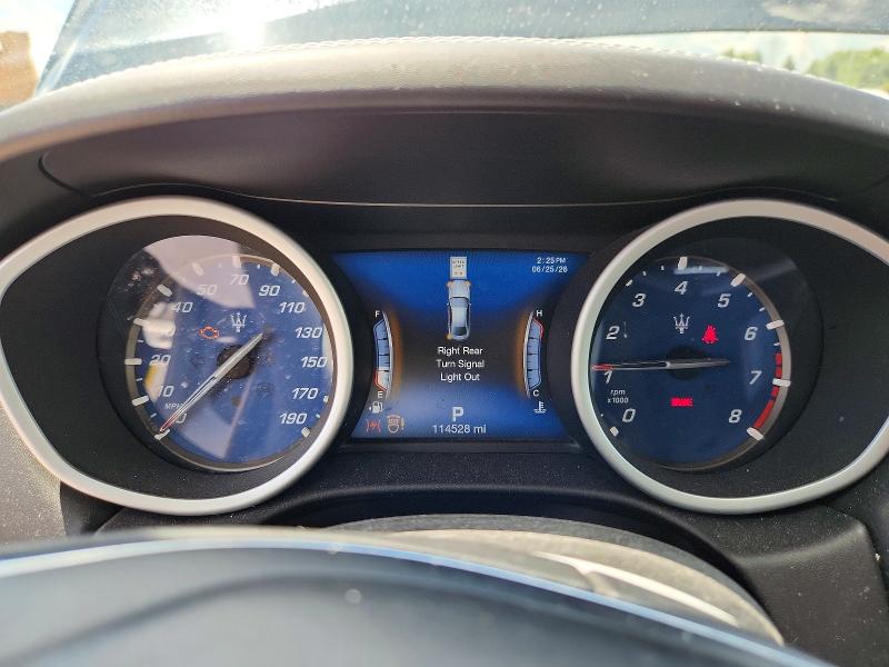 2018 Maserati Ghibli VIN ZAM57YTL0J1293296 COPART salvage auction — FRONT END, Il - Salvage Certificate, sold $3,950 on 2026-08-14 (photo 9)