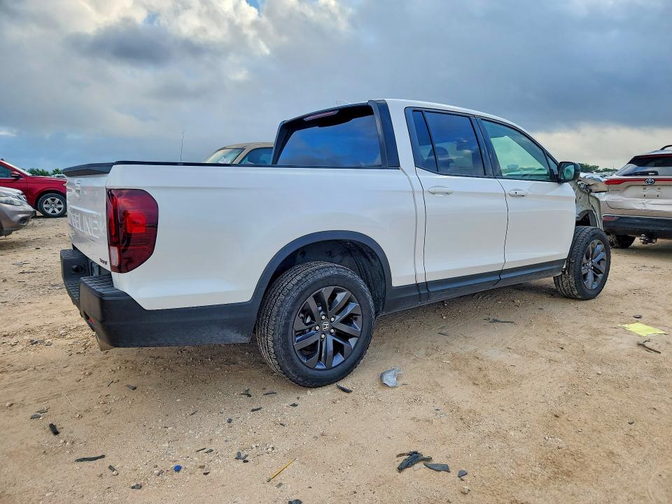 2025 Honda Ridgeline VIN 5FPYK3F18SB032043 COPART salvage auction — FRONT END, Tx - Certificate Of Title, sold $8,000 on 2026-07-30 (photo 3)
