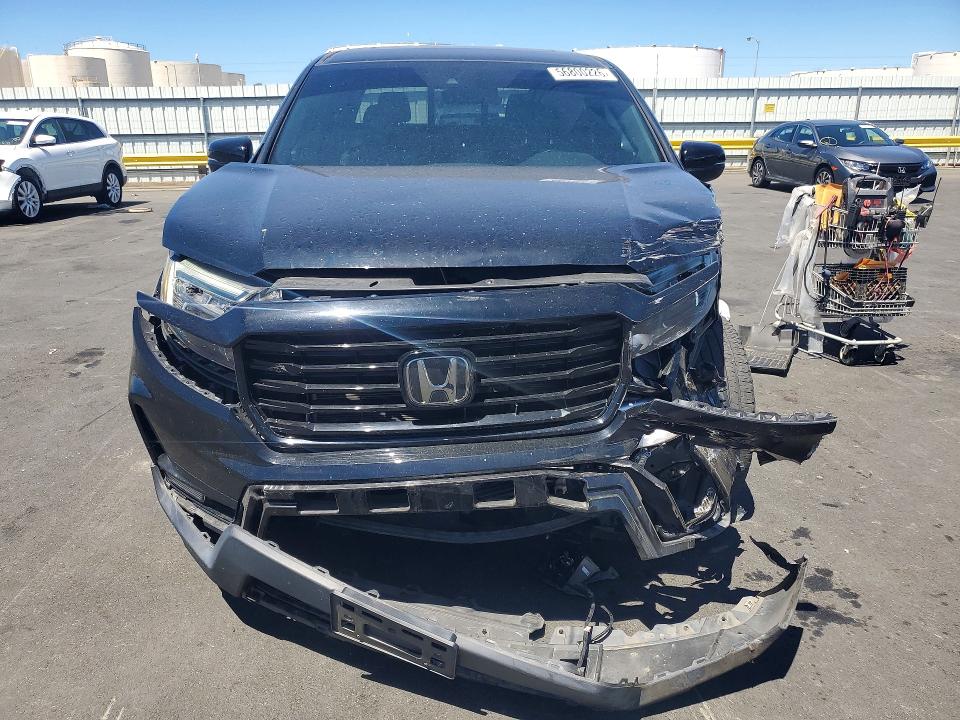 2022 Honda Ridgeline VIN 5FPYK3F83NB024787 COPART salvage auction — FRONT END, Ca - Salvage Certificate, sold $8,600 on 2026-07-20 (photo 5)